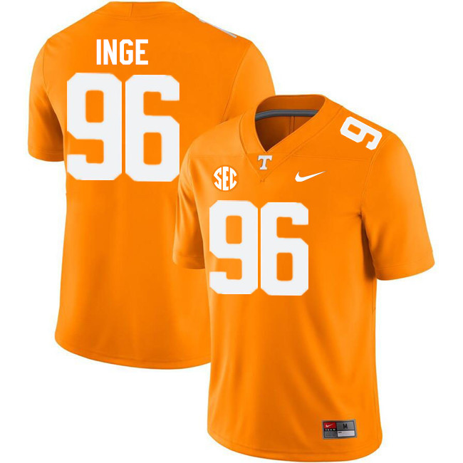 Men #96 Isaiah Inge Tennessee Volunteers College Football Jerseys Stitched-Orange